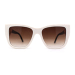 Womens 90s Designer Oversized Squared Cat Eye Plastic Sunglasses