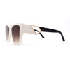 Womens 90s Designer Oversized Squared Cat Eye Plastic Sunglasses