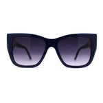 Womens 90s Designer Oversized Squared Cat Eye Plastic Sunglasses