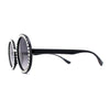 Womens Full Rhinestone Wizard Round Circle Lens Plastic Sunglasses