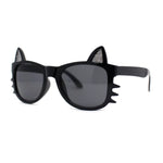 Kids Child Size Cat Eye Glitter Horn Rim Whiskers Plastic Sunglasses