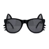 Kids Child Size Cat Eye Glitter Horn Rim Whiskers Plastic Sunglasses