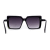 Womens Oversize Rimless Shield Butterfly Designer Chic Sunglasses