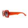 Womens Mod Thick Plastic Minimal Sunglasses