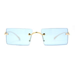 Unique Rimless Rectangular Pimp Sunglasses