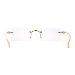 Unique Rimless Rectangular Pimp Sunglasses