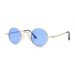 Retro Stoner Pimp Micro Round Circle Pop Color Lens Sunglasses