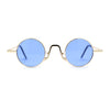 Retro Stoner Pimp Micro Round Circle Pop Color Lens Sunglasses