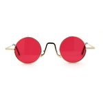 Retro Stoner Pimp Micro Round Circle Pop Color Lens Sunglasses