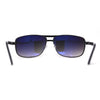 Mens Metal Rim Rectangle Sport Pilots Sunglasses