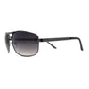 Mens Metal Rim Rectangle Sport Pilots Sunglasses