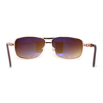 Mens Metal Rim Rectangle Sport Pilots Sunglasses