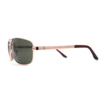 Mens Metal Rim Rectangle Sport Pilots Sunglasses