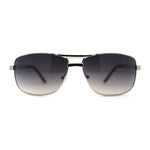 Mens Metal Rim Rectangle Sport Pilots Sunglasses