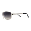 Mens Metal Rim Rectangle Sport Pilots Sunglasses