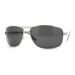 Mens Metal Rim Rectangle Sport Pilots Sunglasses