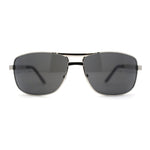 Mens Metal Rim Rectangle Sport Pilots Sunglasses