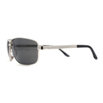 Mens Metal Rim Rectangle Sport Pilots Sunglasses