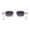 Womens Classic Mod Rectangle Minimal Plastic Sunglasses