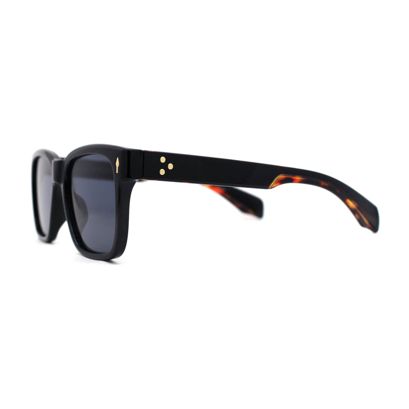 Mens Hipster Retro Vintage Style Horn Rim Sunglasses