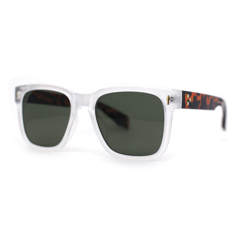Mens Hipster Retro Vintage Style Horn Rim Sunglasses