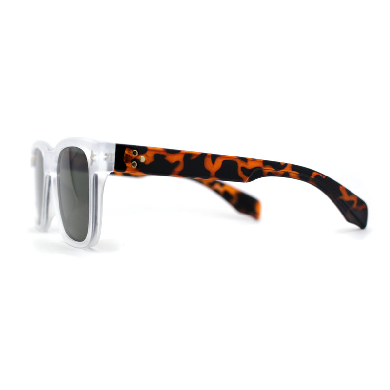 Mens Hipster Retro Vintage Style Horn Rim Sunglasses