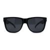 Kush Mens Classic Sport Horn Rim Plastic All Black Sunglasses