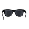 Kush Mens Classic Sport Horn Rim Plastic All Black Sunglasses