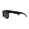 Kush Mens Classic Sport Horn Rim Plastic All Black Sunglasses