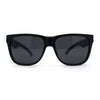 Kush Mens Classic Sport Horn Rim Plastic All Black Sunglasses