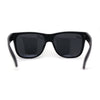 Kush Mens Classic Sport Horn Rim Plastic All Black Sunglasses