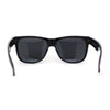 Kush Mens Classic Sport Horn Rim Plastic All Black Sunglasses