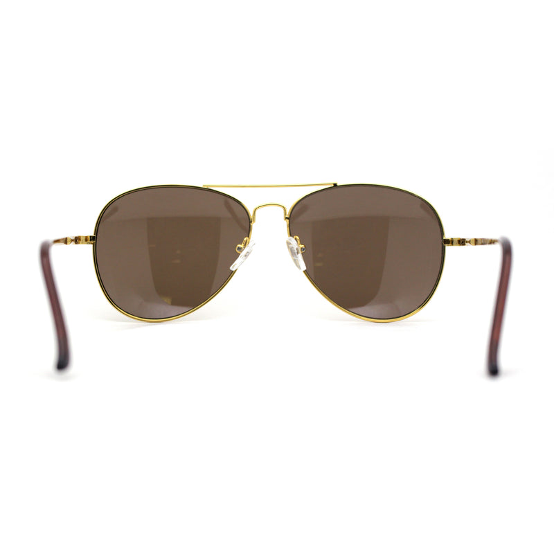 All Gold Mirror Iconic Tear Drop Air Force Officer Generals Sunglasses