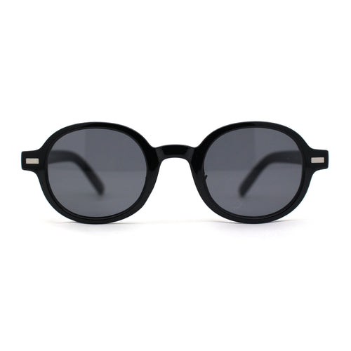 Mens Hipster Retro Vintage Style Snug Round Oval Sunglasses