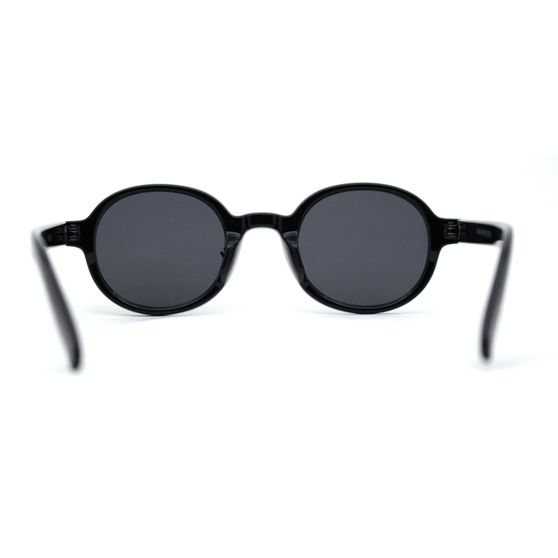 Mens Hipster Retro Vintage Style Snug Round Oval Sunglasses