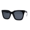 Womens Studious Hipster Thick Horn Rim Sunglasses