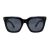 Womens Studious Hipster Thick Horn Rim Sunglasses