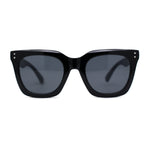 Womens Studious Hipster Thick Horn Rim Sunglasses