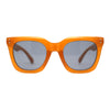 Womens Studious Hipster Thick Horn Rim Sunglasses