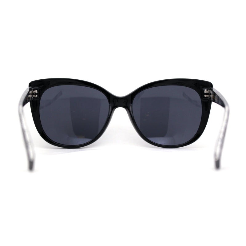 Womens Classic Oversized Cat Eye Fashion Plastic Sunglasses