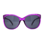 Womens Classic Oversized Cat Eye Fashion Plastic Sunglasses
