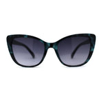 Womens Chic Oversize Cat Eye Rhinestone Jewel Hinge Sunglasses