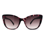 Womens Chic Oversize Cat Eye Rhinestone Jewel Hinge Sunglasses