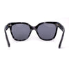 Womens Metal Jewel Hinge Horn Rim Rectangle Designer Sunglasses