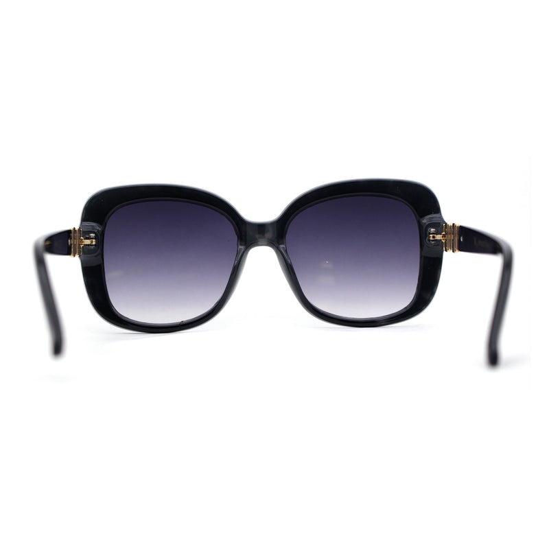 Womens Rhinestone Jewel Hinge Oversize Butterfly Designer Sunglasses
