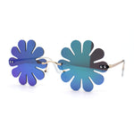 Rimless Daisy Shape Round Bohemian Hippie Sunglasses