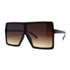 Flat Top Mobster Square Rectangle Oversize Plastic Sunglasses