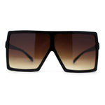 Flat Top Mobster Square Rectangle Oversize Plastic Sunglasses