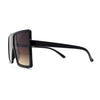 Flat Top Mobster Square Rectangle Oversize Plastic Sunglasses