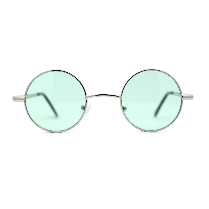 Retro Snug Small Round Circle Lens Hippie Sunglasses